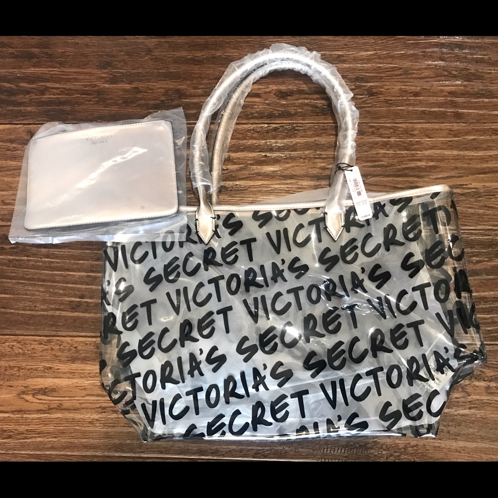 Victoria’s Secret large tote and clutch